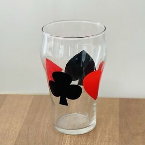 Poker Playing Card Drinking Cocktail Glass Vintage Glassware Unique Barware 32oz